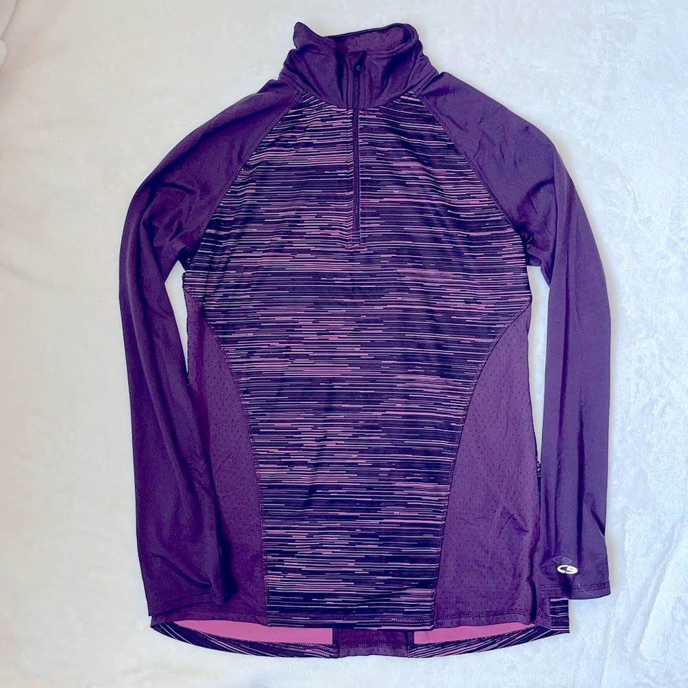 Champion Duo Dry 1/2 Zip 1/4 Pullover Workout Top Shirt Athletic Target Fitted